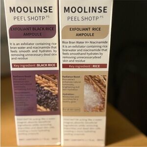 Exfoliant Black Rice Ampoule - Cream and Purple